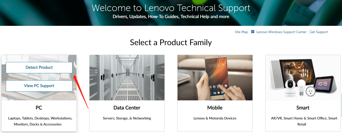 Lenovo support center
