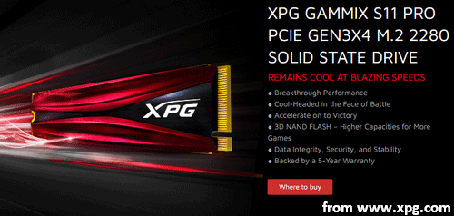 The XPG GAMMIX S11 Pro Is An M.2 NVMe SSD Of ADATA - MiniTool