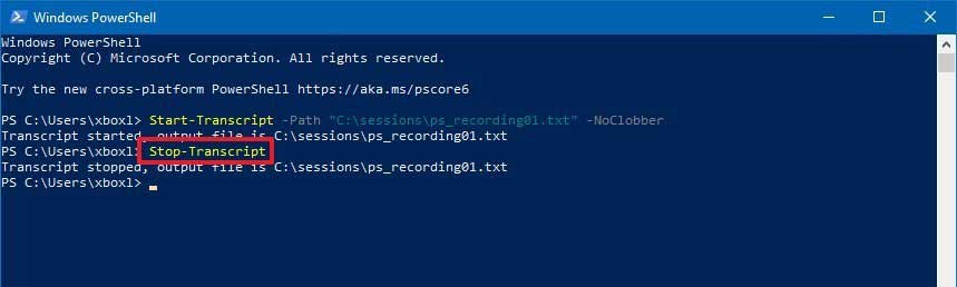 How Can You Record Powershell Command Session Windows 10 Easily 
