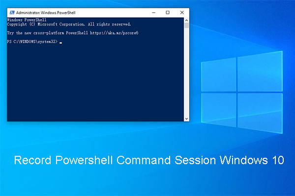 registra sessione comandi powershell win10 thumbnail