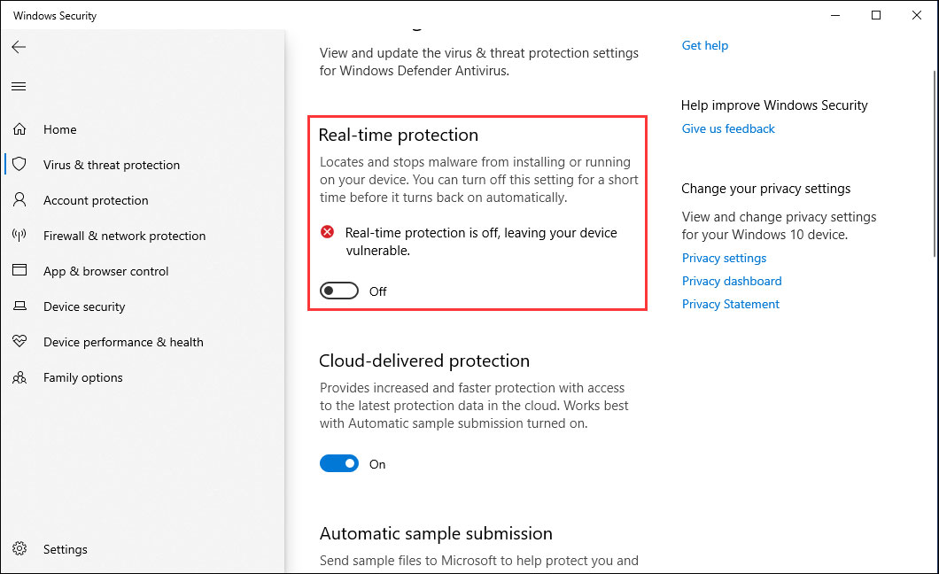 disabling windows defender disabling windows defender