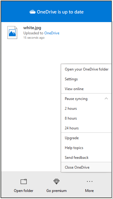 How to Easily Pause and Resume OneDrive Syncing on Windows 10 - MiniTool