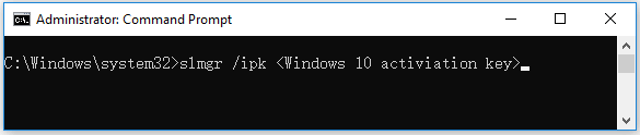 install product key Windows 10