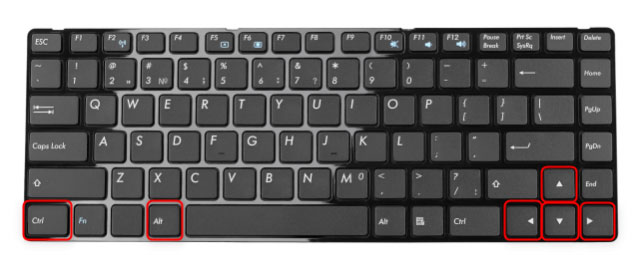 hotkey to rotate screen win 10