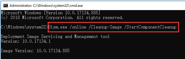 WinSxS folder cleanup Windows 10/8/7 with DISM