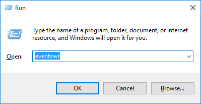 open Event Viewer Windows 10 via CMD