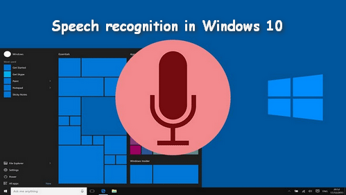 how to start speech recognition windows 10