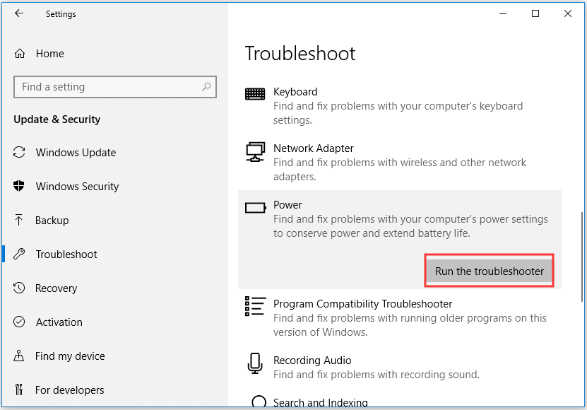 missing brightness slider windows 10