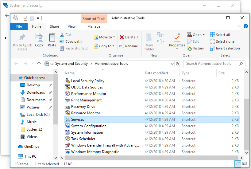 services msc in windows 10