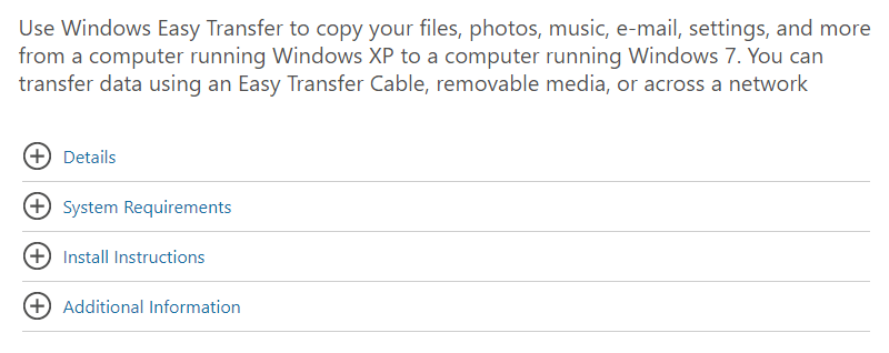 Windows Easy Transfer
