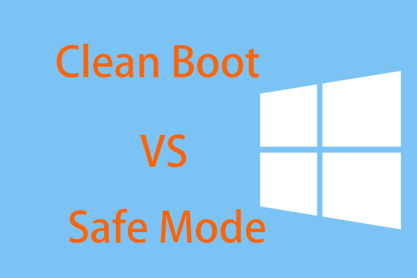 Clean Boot vs. Safe Mode
