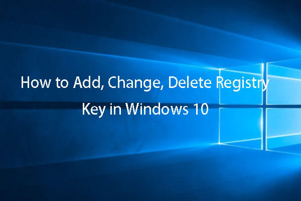 add registry key Windows 10