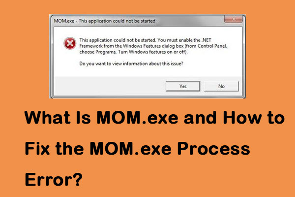 errore dell'applicazione mom.exe