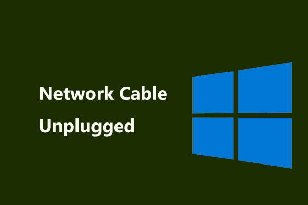 how to solve network cable unplugged problem