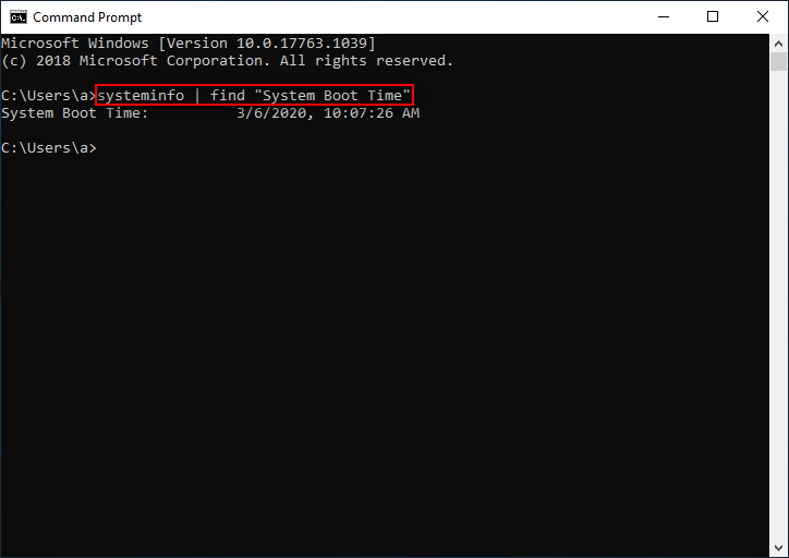 how to check system time in windows cmd