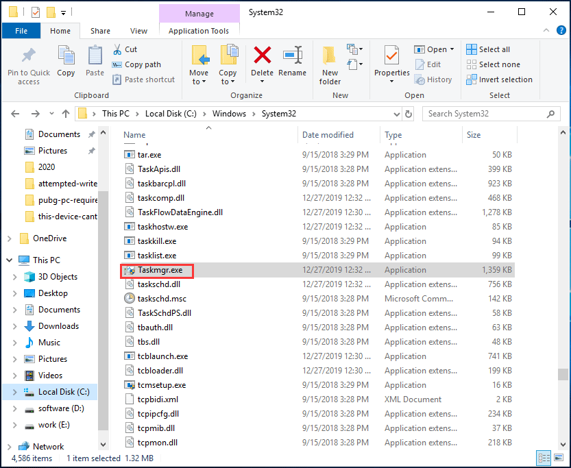 bring task manager back from process explorer