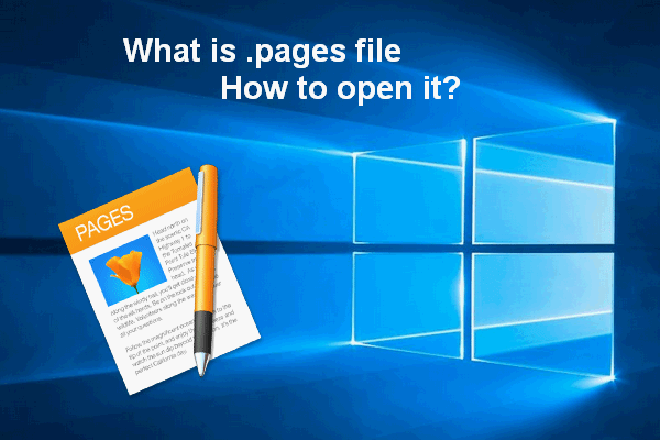 open a pages file on windows