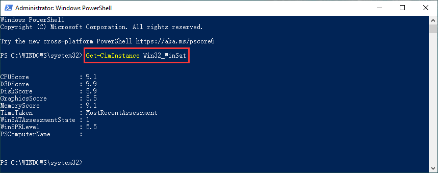 How to View the Windows Experience Index on Windows 10? - MiniTool