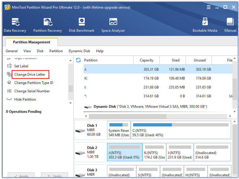 assign drive letter from command prompt change drive letter with MiniTool Partition Wizard