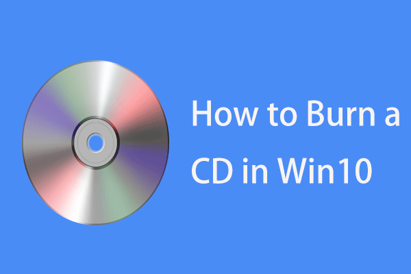 how to burn a CD