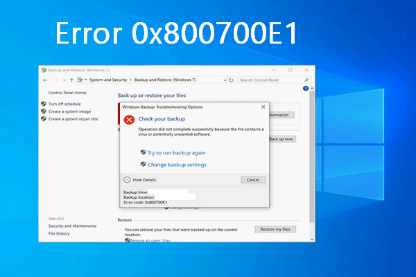 windows backup failed error code 0x800700e1 thumbnail