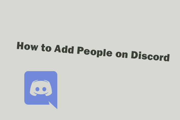 how to add people on Discord