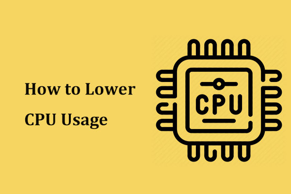 CPU 사용량을 낮추는 방법? 여러 가지 방법이 여기에 있습니다!