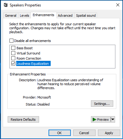 Uventet stress tavle How to Normalize Sound via Loudness Equalization in Windows 10?