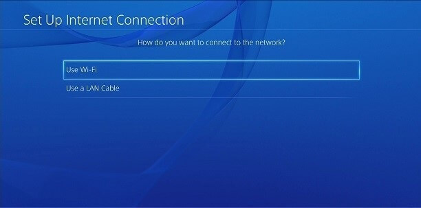 Connect PlayStation to Network
