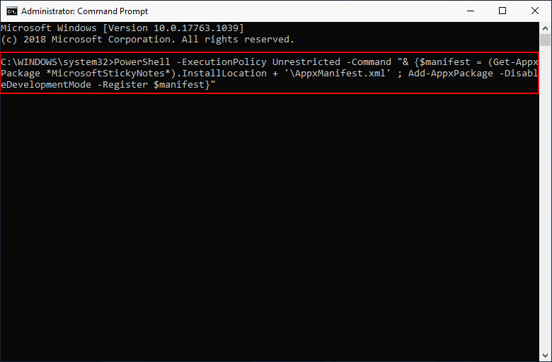 Command Prompt