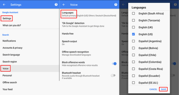Google assistant not responding after ok Google detection