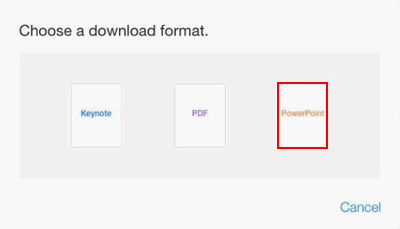 Choose a download format