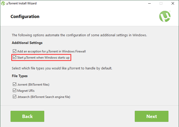 Disable uTorrent Autorun While Installation