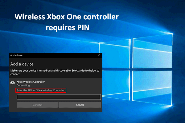 Wireless Xbox One controller requires PIN