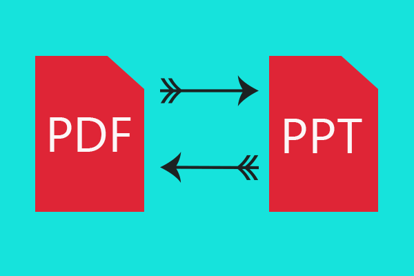 convert PDF to PPT or vice versa