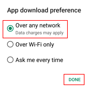 Over any network