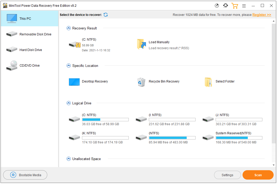 MiniTool Power Data Recovery