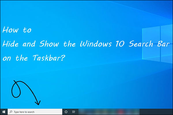Windows 10 search bar