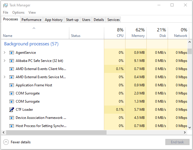 open Task Manager