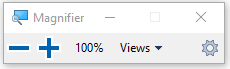 change size of parts of screen in Windows 10