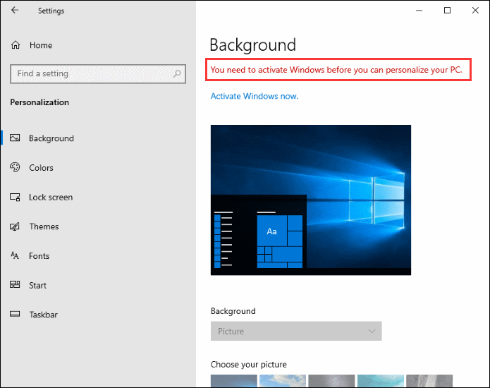 How to Change the Background on Windows 10 without Activation? [MiniTool Tips]