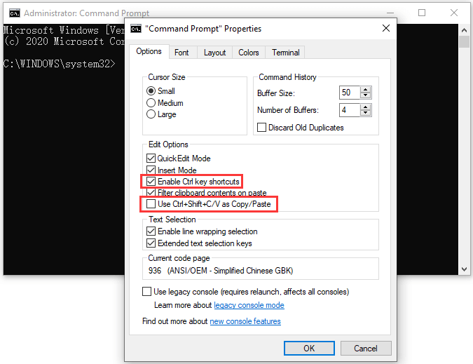 how to paste in Command Prompt