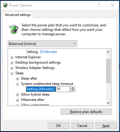 how to change monitor sleep mode
