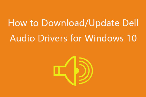 audio driver for windows 7 64 bit dell