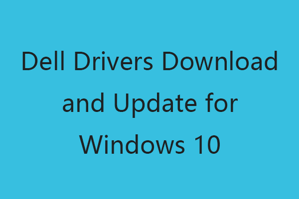 dell drivers download for windows 10