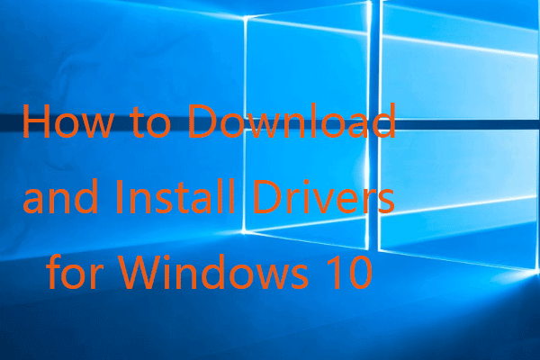 download install drivers windows 10 thumbnail