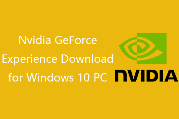 GeForce Experience download