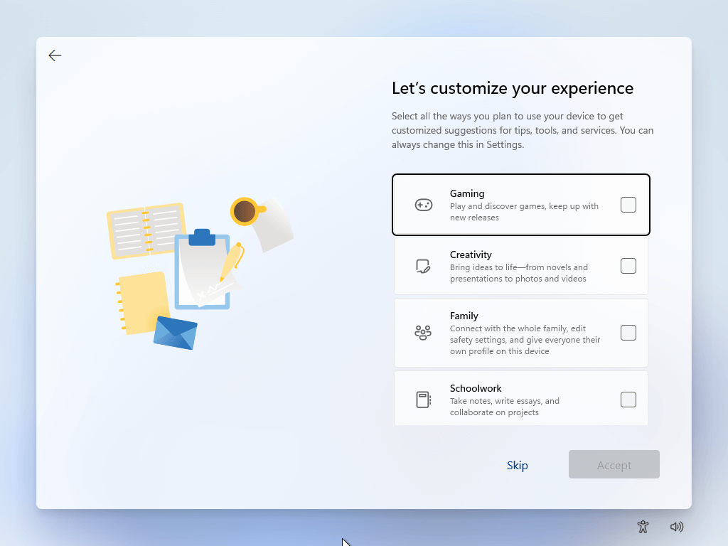 Customize your experience on Windows 11