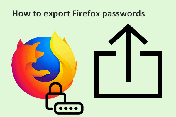 Export Firefox passwords