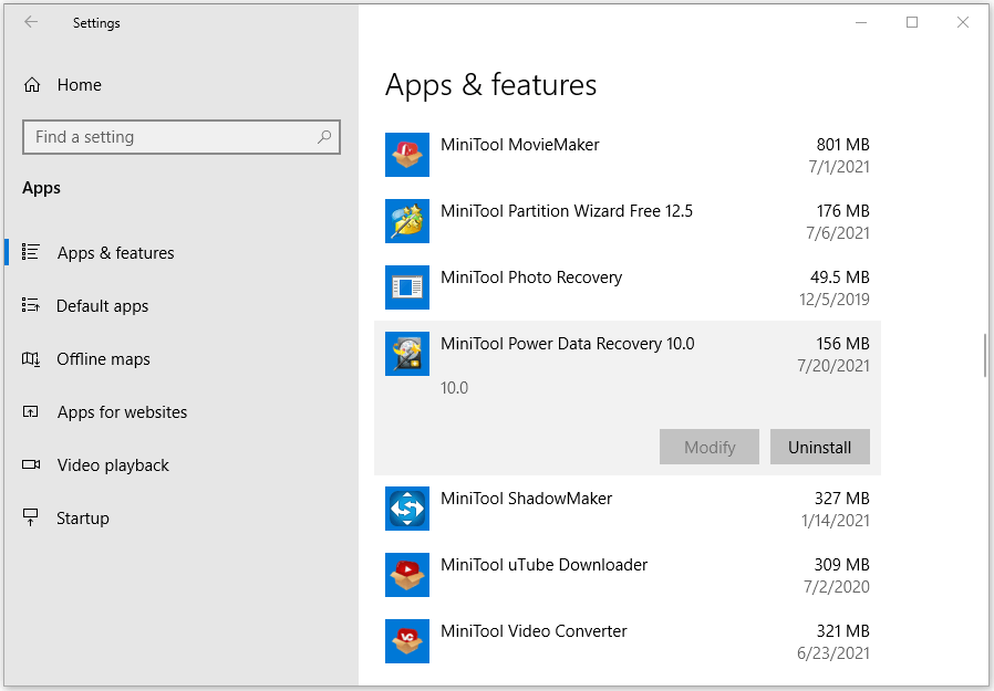 how to remove programs in windows 10